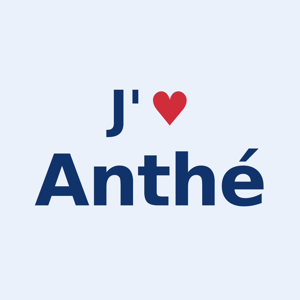 Sticker personnalisé Anthé — design J'aime Anthé