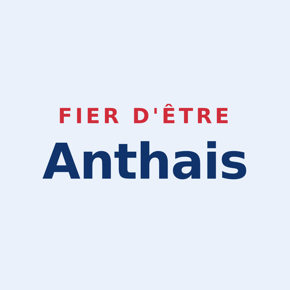 Sticker « Fier d'être Anthais » — design pour Anthé