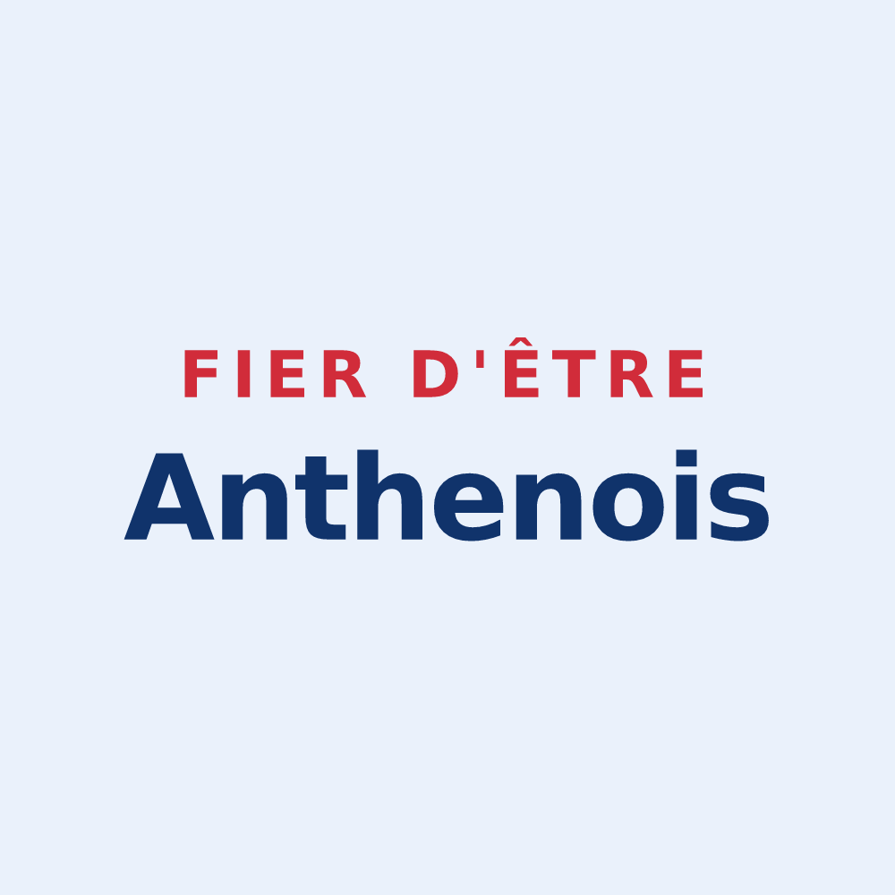 Sticker « Fier d'être Anthenois » — design pour Anthien