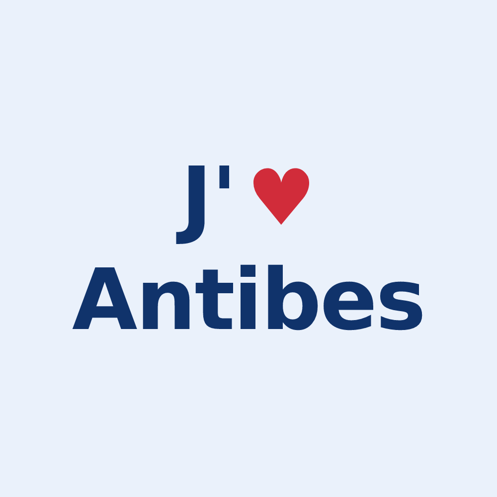 Sticker personnalisé Antibes — design J'aime Antibes