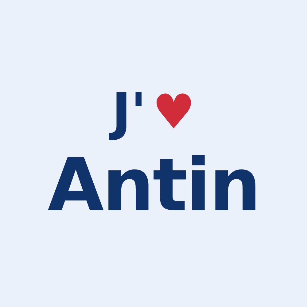 Sticker personnalisé Antin — design J'aime Antin