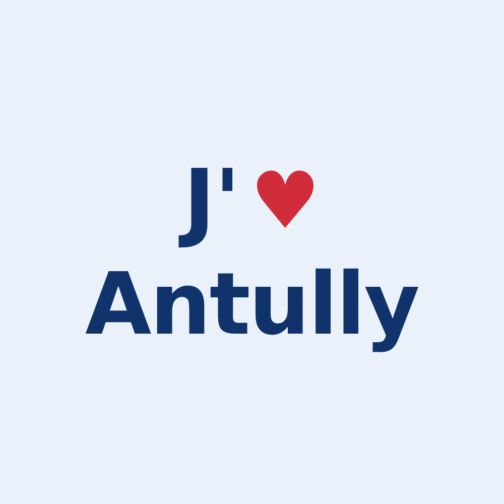 Sticker personnalisé Antully — design J'aime Antully