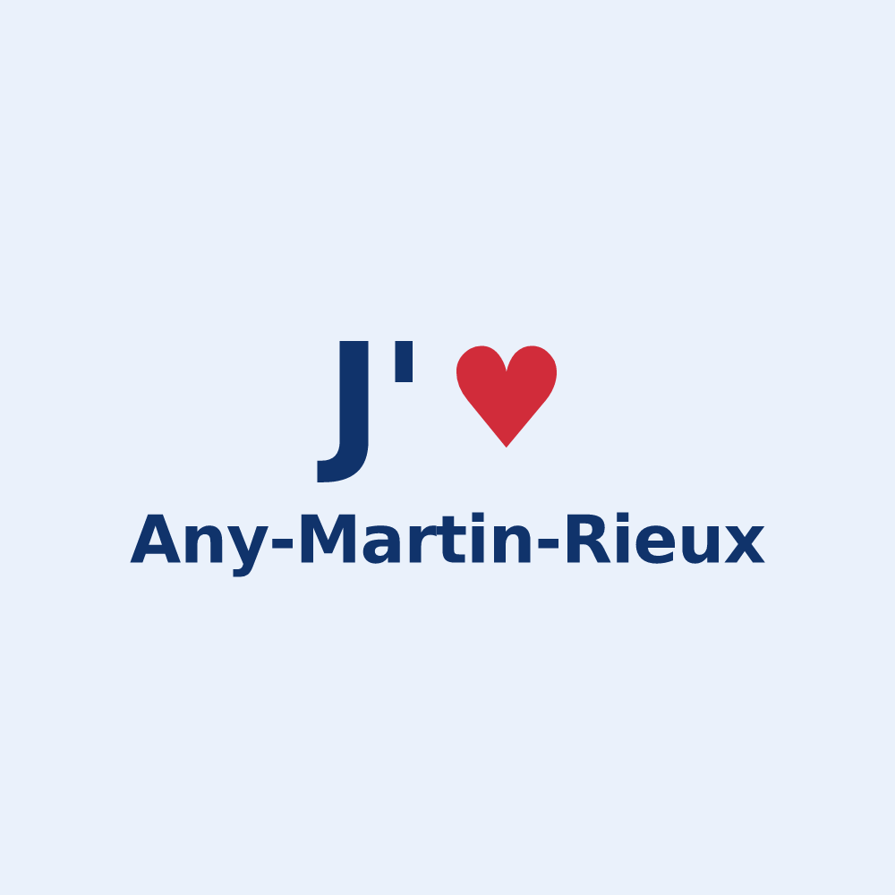Sticker personnalisé Any-Martin-Rieux — design J'aime Any-Martin-Rieux