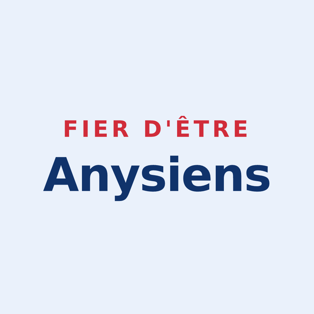 Sticker « Fier d'être Anysiens » — design pour Any-Martin-Rieux