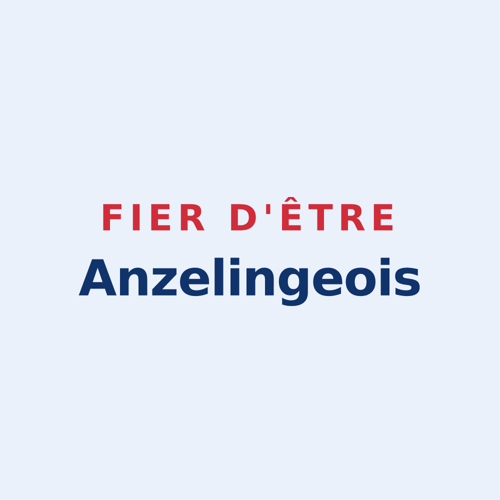 Sticker « Fier d'être Anzelingeois » — design pour Anzeling