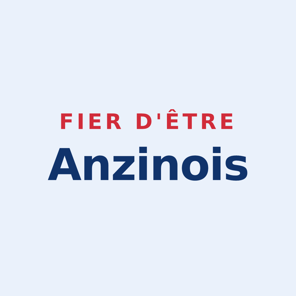 Sticker « Fier d'être Anzinois » — design pour Anzin-Saint-Aubin