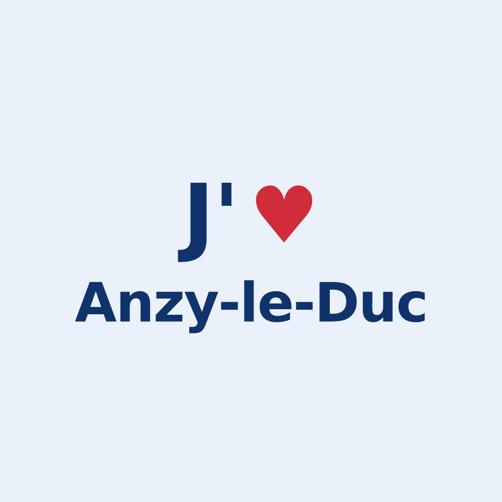 Sticker personnalisé Anzy-le-Duc — design J'aime Anzy-le-Duc