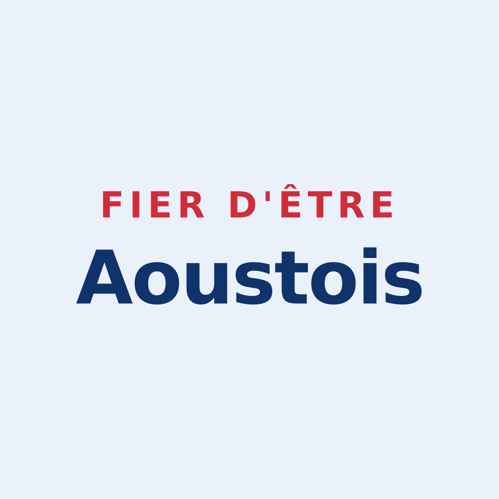 Sticker « Fier d'être Aoustois » — design pour Aouste-sur-Sye