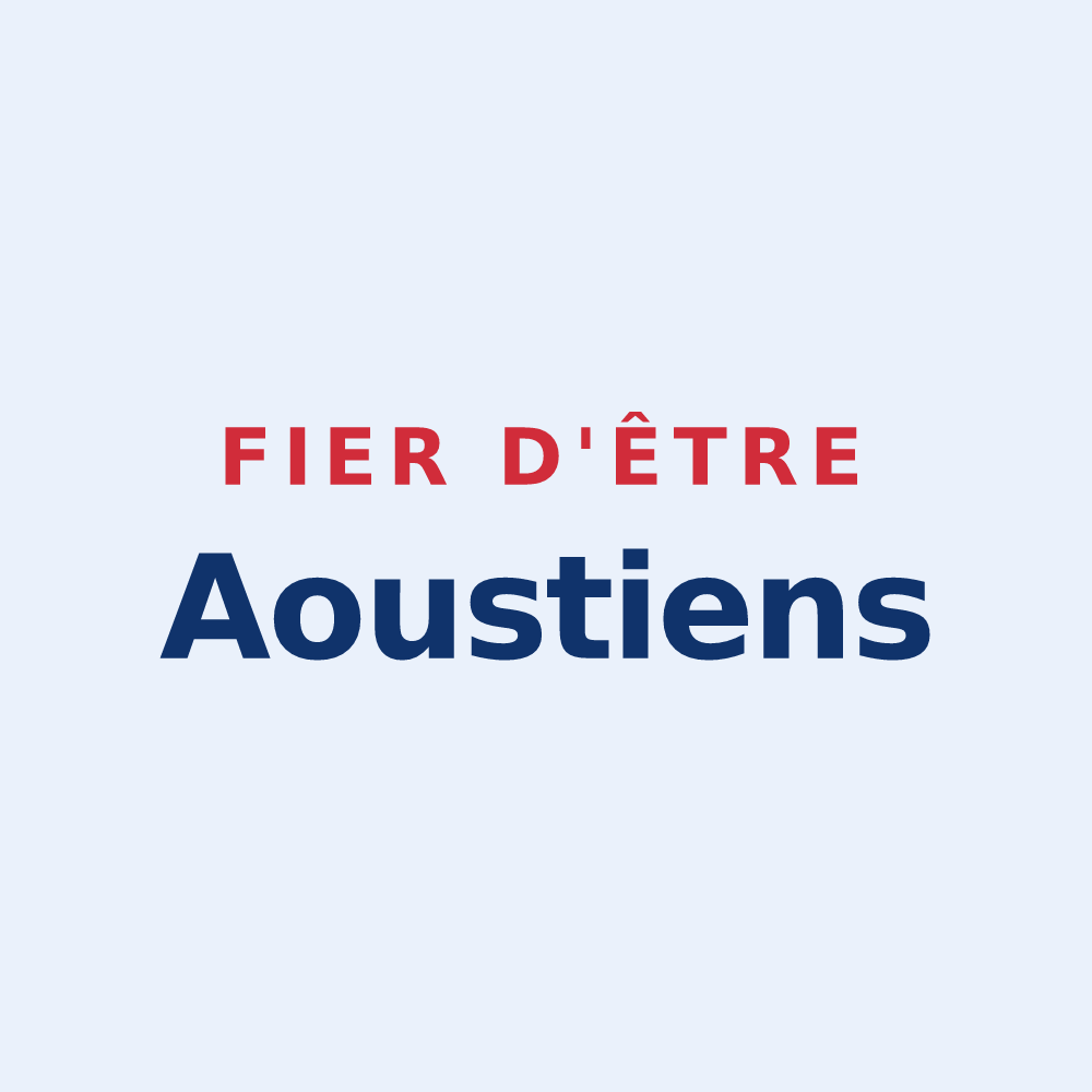 Sticker « Fier d'être Aoustiens » — design pour Aouste