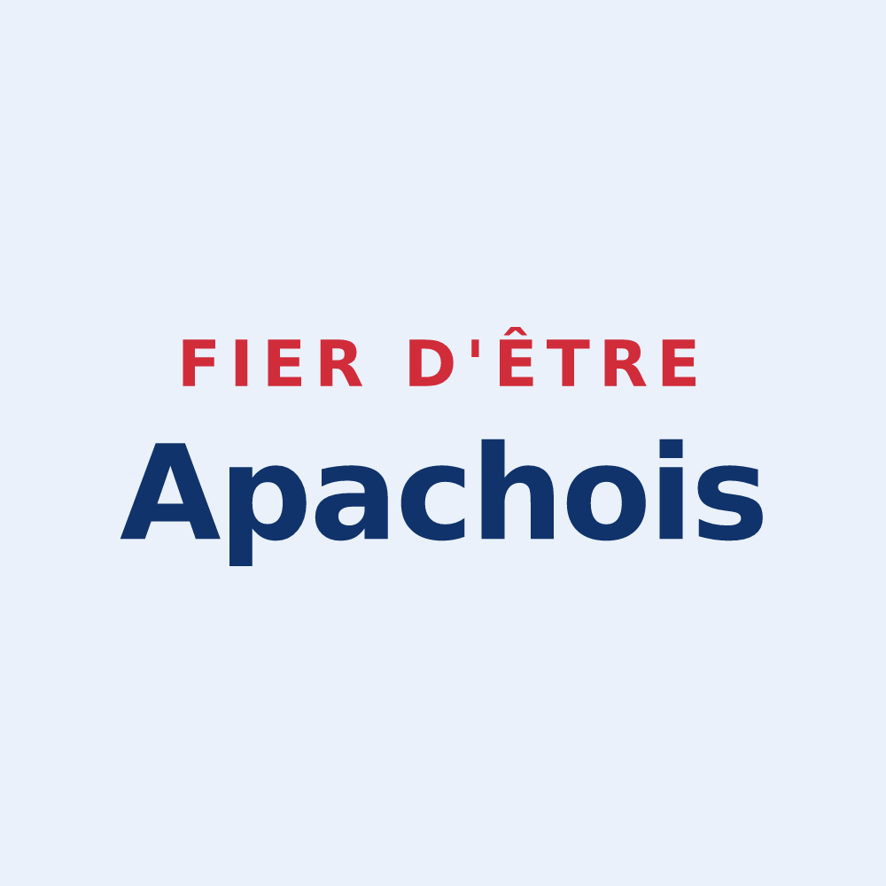 Sticker « Fier d'être Apachois » — design pour Apach