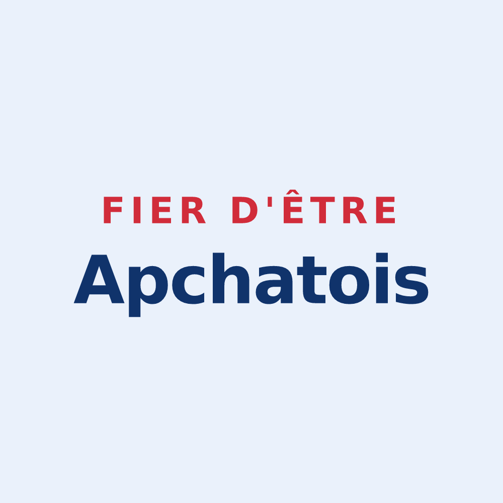 Sticker « Fier d'être Apchatois » — design pour Apchat