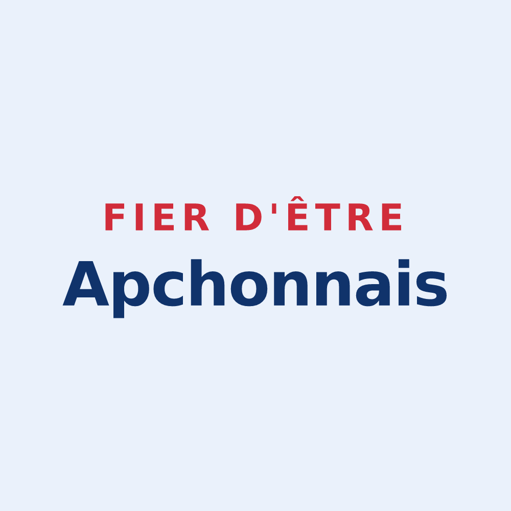 Sticker « Fier d'être Apchonnais » — design pour Apchon