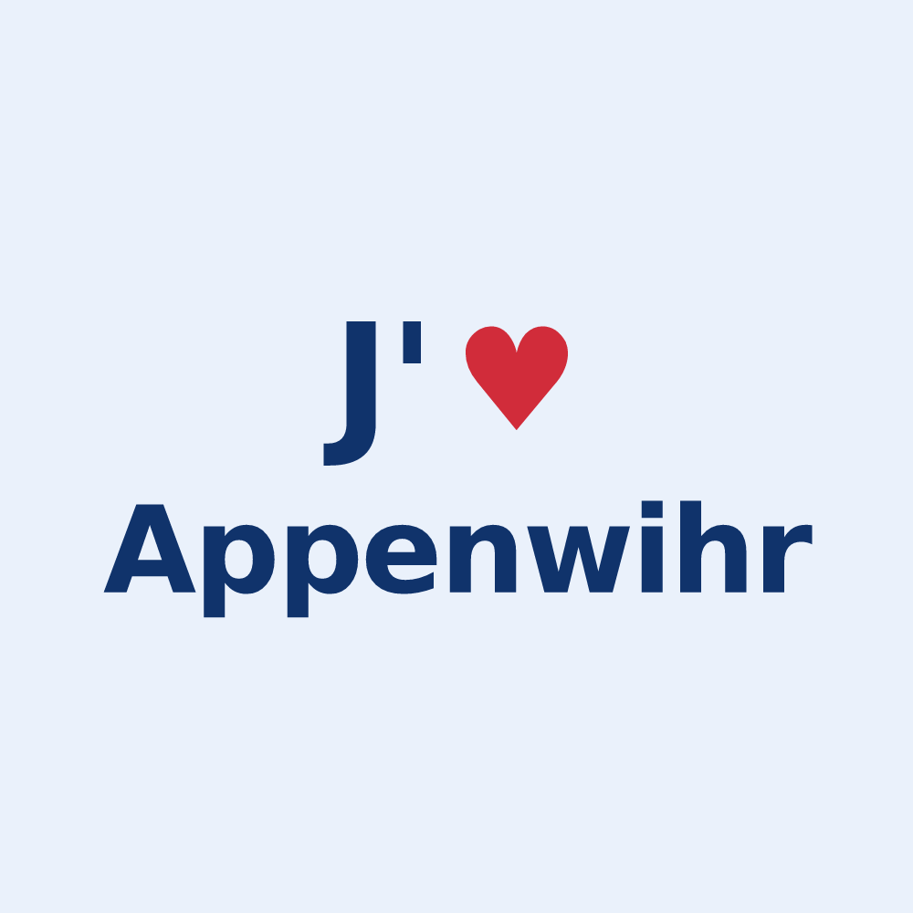 Sticker personnalisé Appenwihr — design J'aime Appenwihr