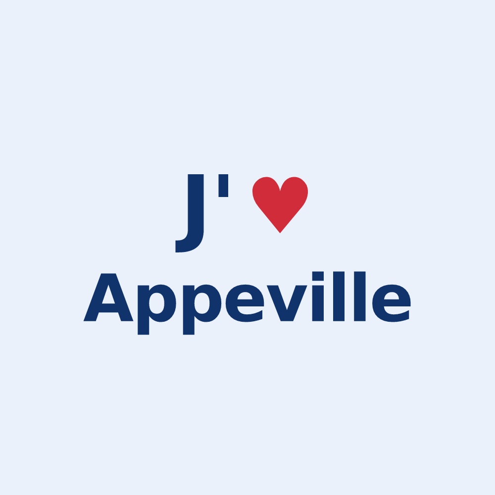 Sticker personnalisé Appeville — design J'aime Appeville