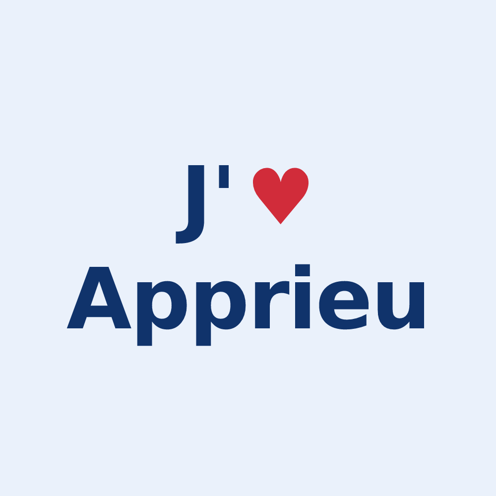 Sticker personnalisé Apprieu — design J'aime Apprieu