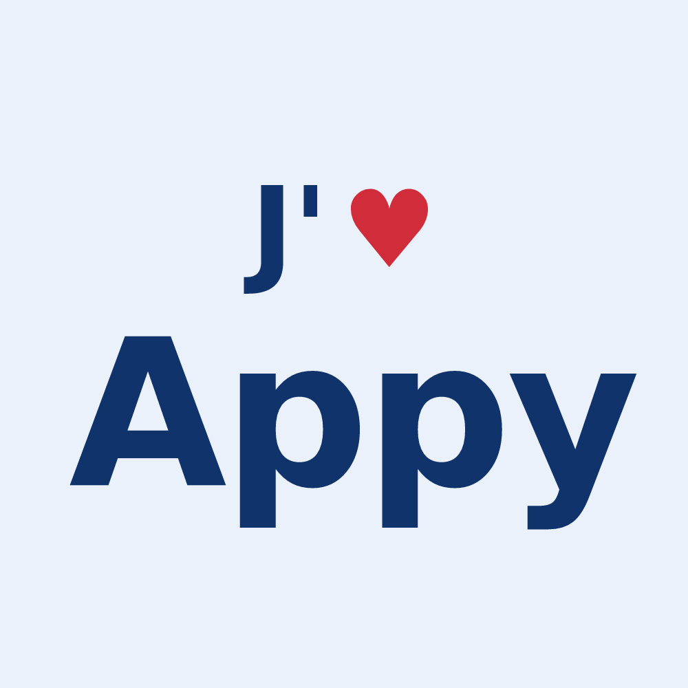Sticker personnalisé Appy — design J'aime Appy
