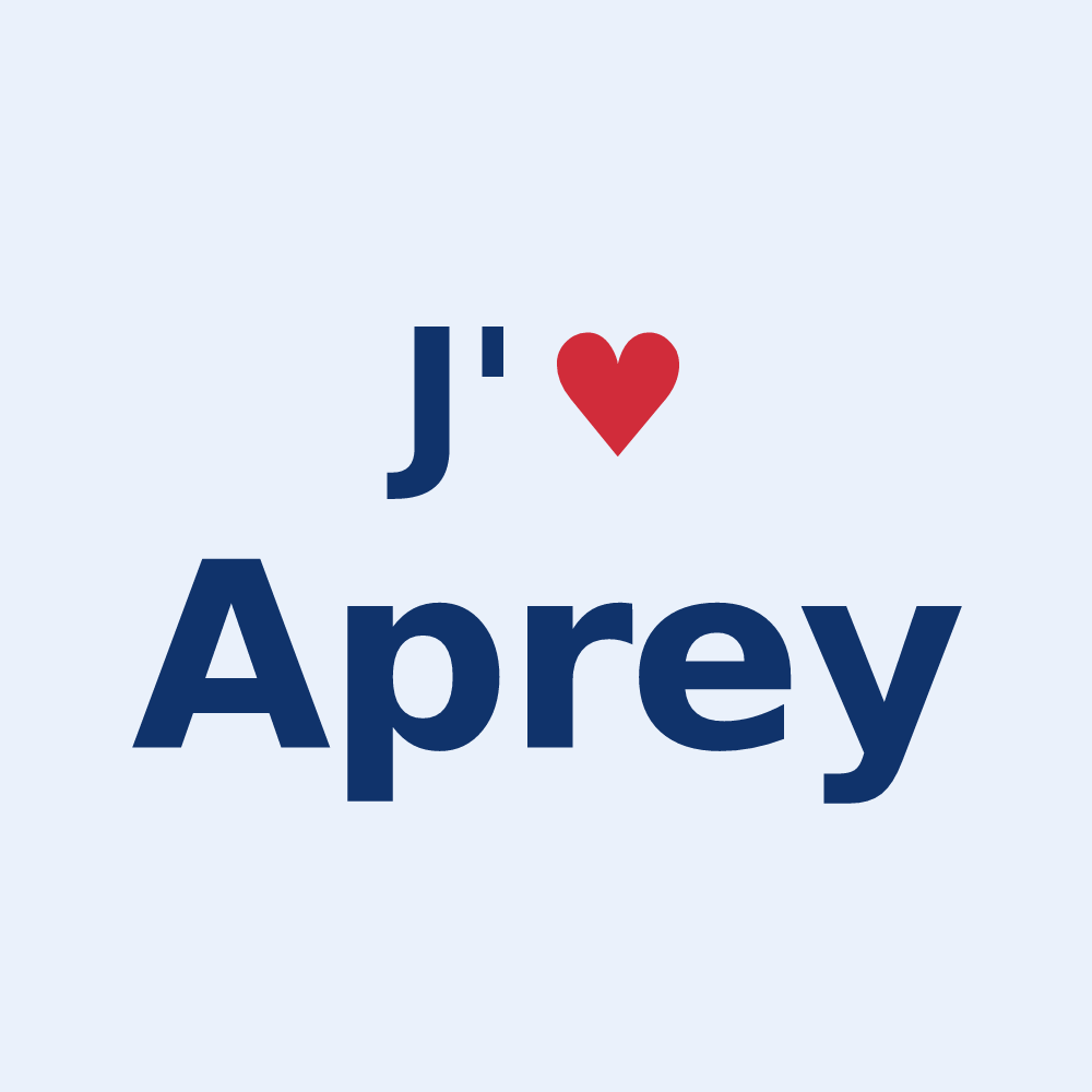 Sticker personnalisé Aprey — design J'aime Aprey