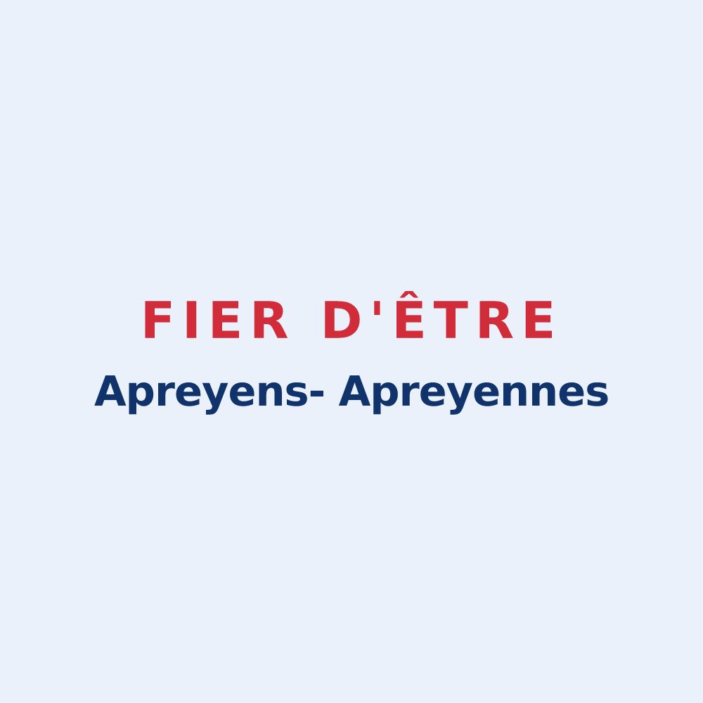 Sticker « Fier d'être Apreyens- Apreyennes » — design pour Aprey