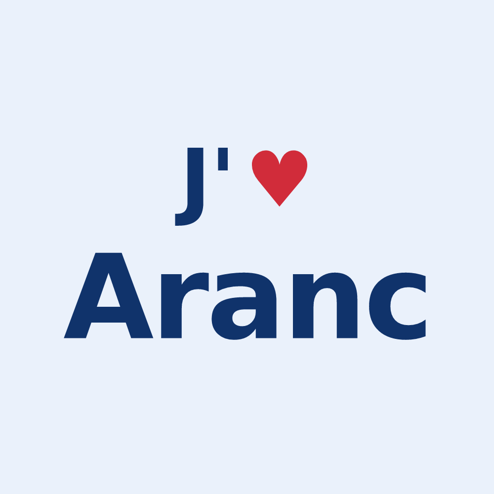 Sticker personnalisé Aranc — design J'aime Aranc