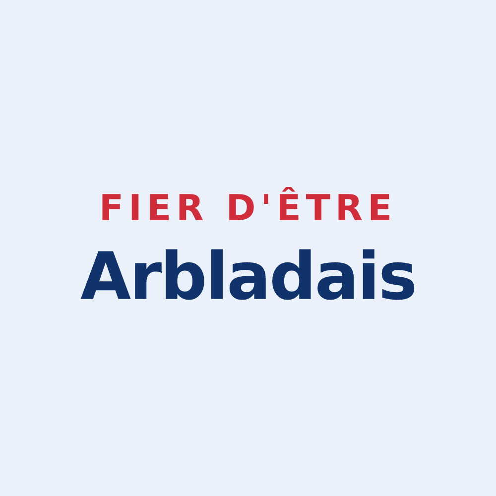 Sticker « Fier d'être Arbladais » — design pour Arblade-le-Bas
