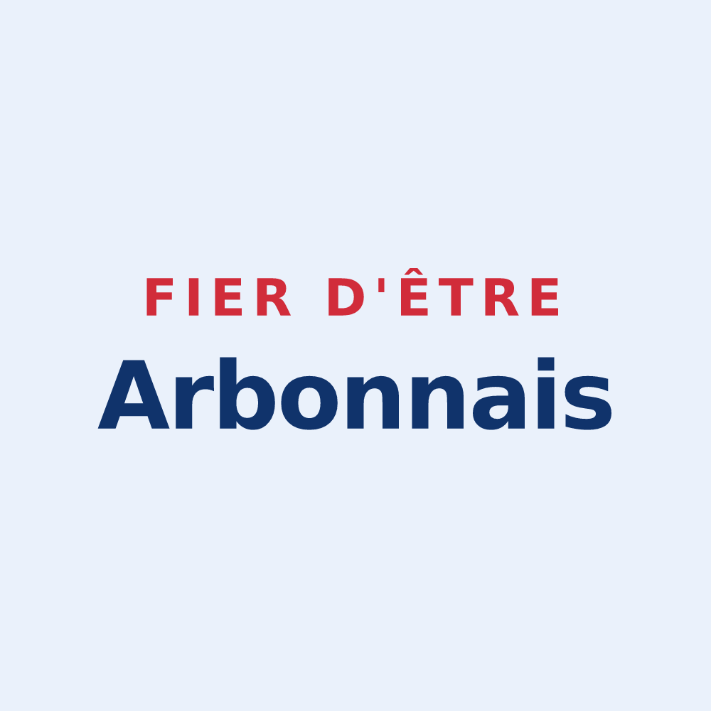 Sticker « Fier d'être Arbonnais » — design pour Arbonne-la-Forêt