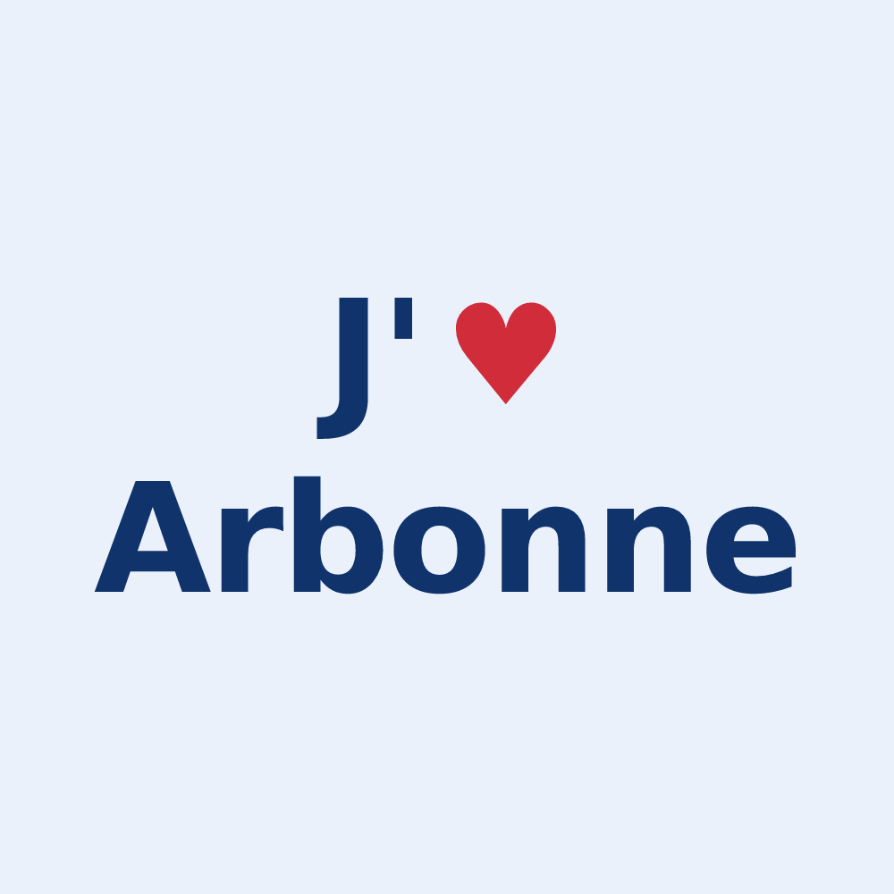 Sticker personnalisé Arbonne — design J'aime Arbonne