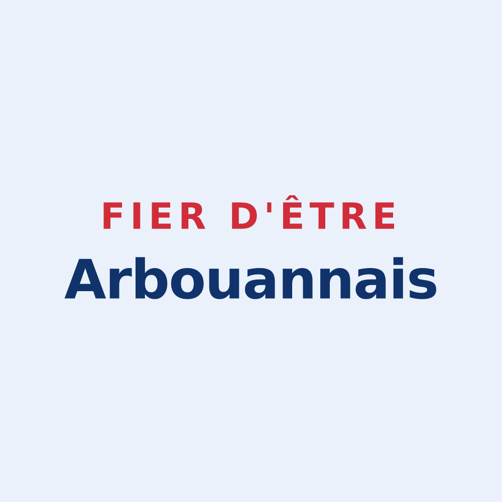 Sticker « Fier d'être Arbouannais » — design pour Arbouans