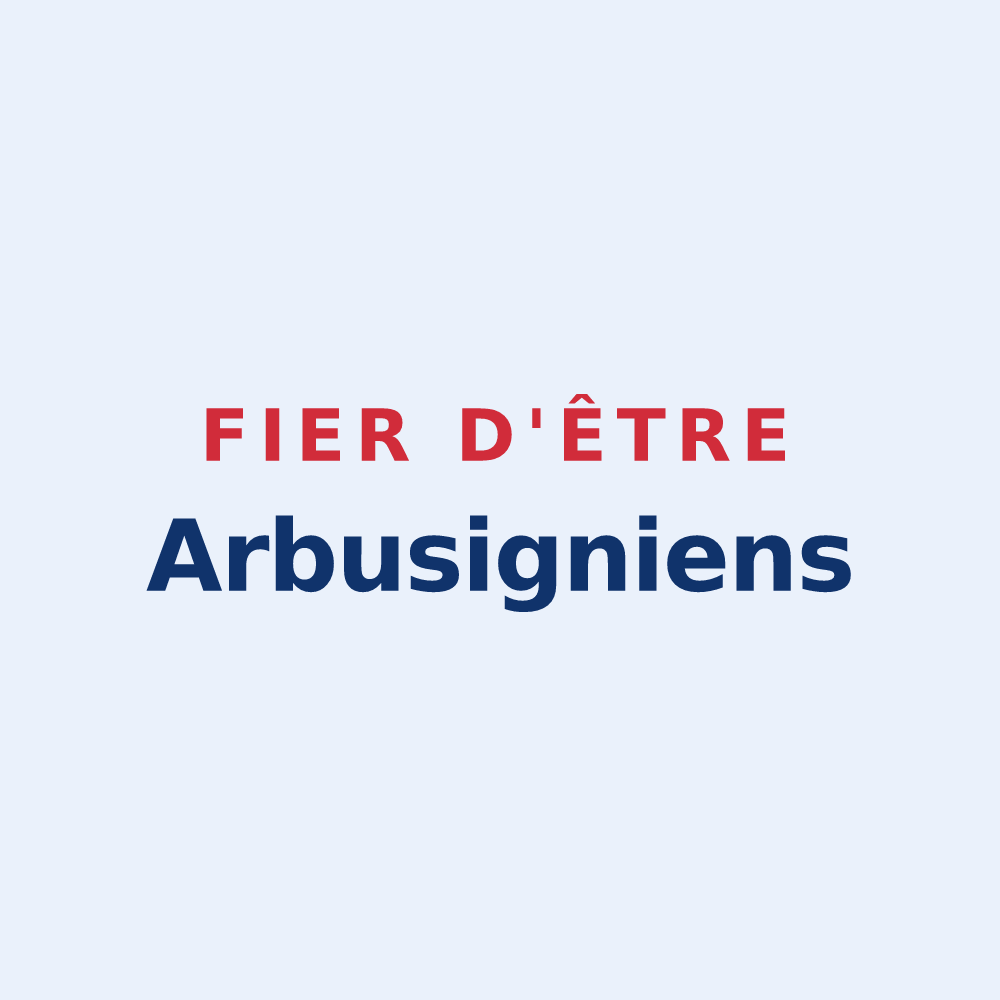 Sticker « Fier d'être Arbusigniens » — design pour Arbusigny