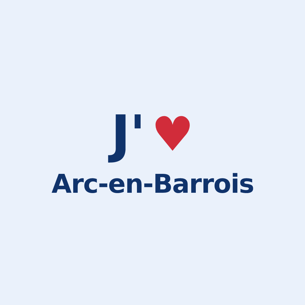 Sticker personnalisé Arc-en-Barrois — design J'aime Arc-en-Barrois