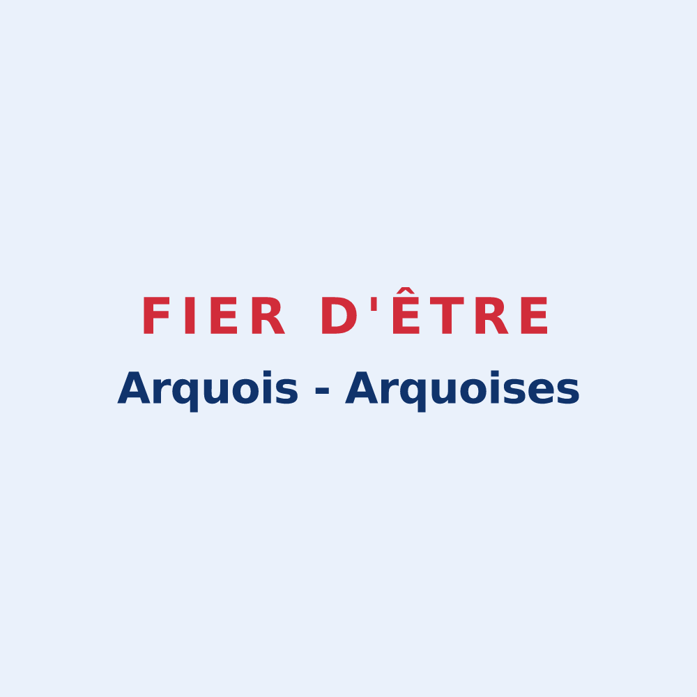 Sticker « Fier d'être Arquois - Arquoises » — design pour Arc-en-Barrois