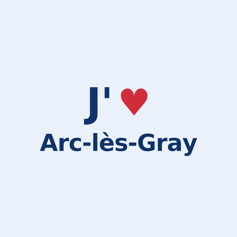 Sticker personnalisé Arc-lès-Gray — design J'aime Arc-lès-Gray