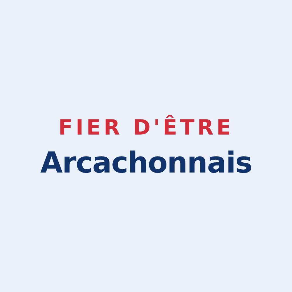Sticker « Fier d'être Arcachonnais » — design pour Arcachon