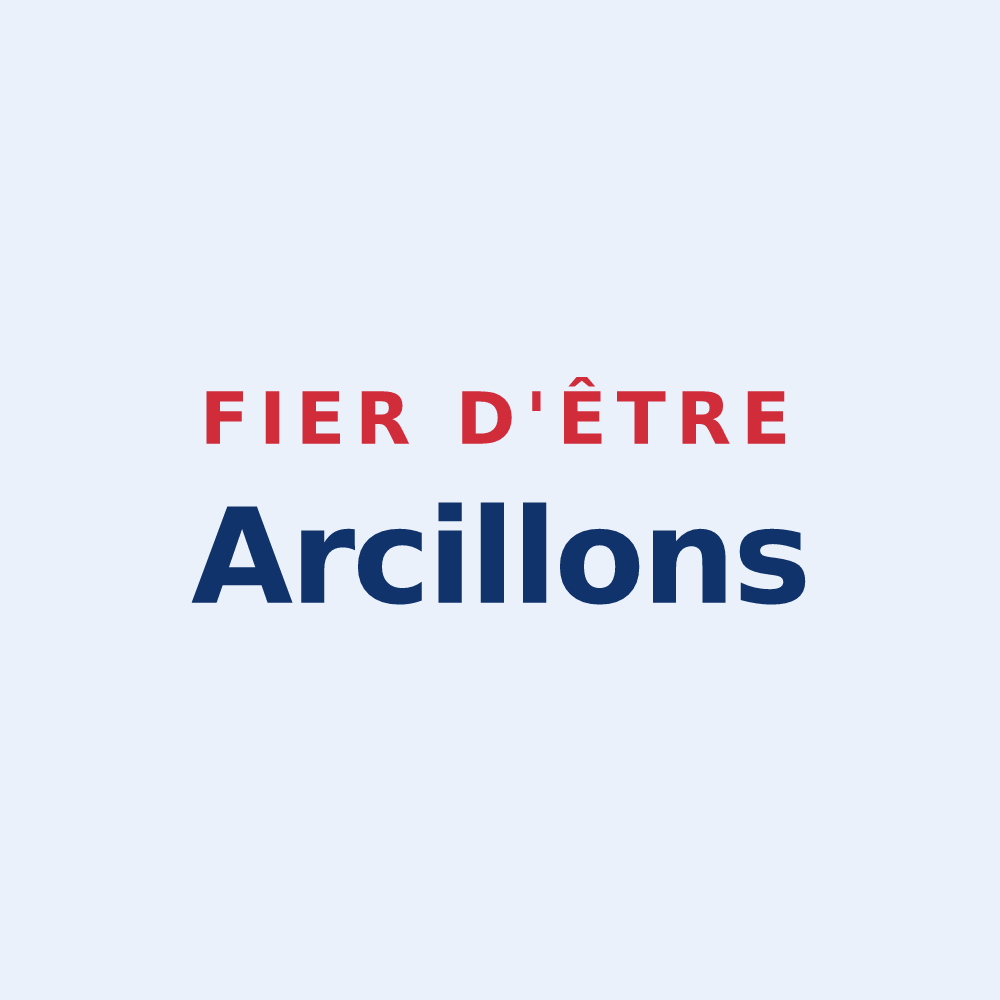 Sticker « Fier d'être Arcillons » — design pour Arces