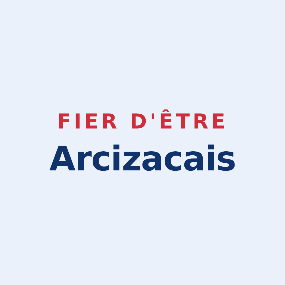 Sticker « Fier d'être Arcizacais » — design pour Arcizac-ez-Angles
