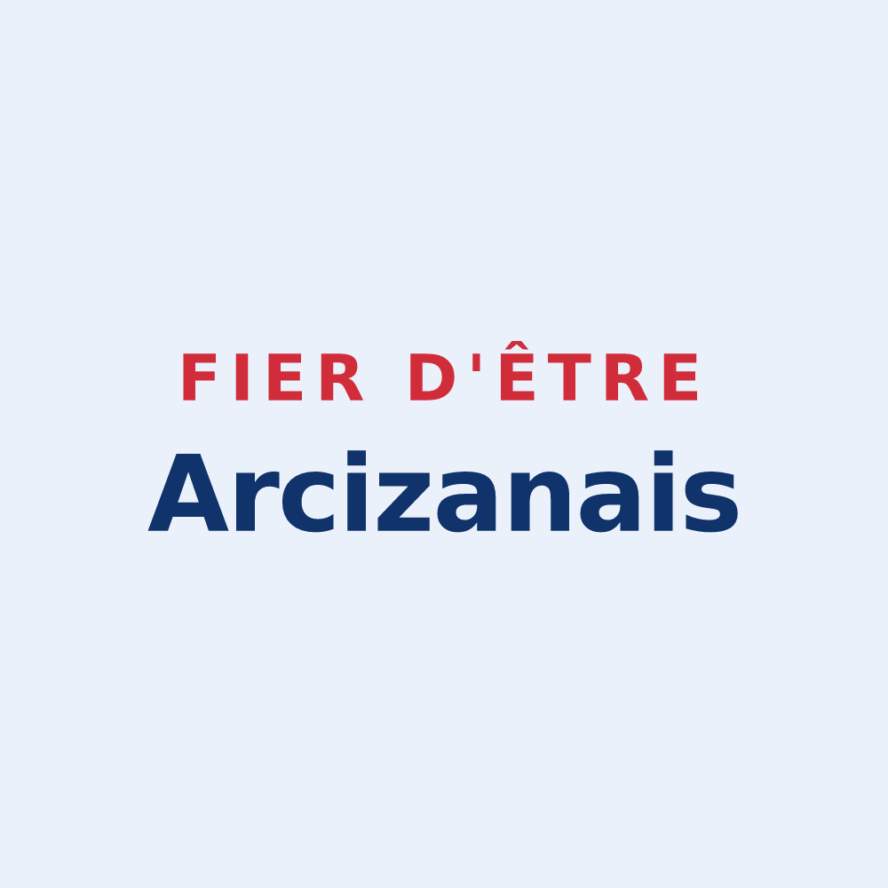 Sticker « Fier d'être Arcizanais » — design pour Arcizans-Dessus