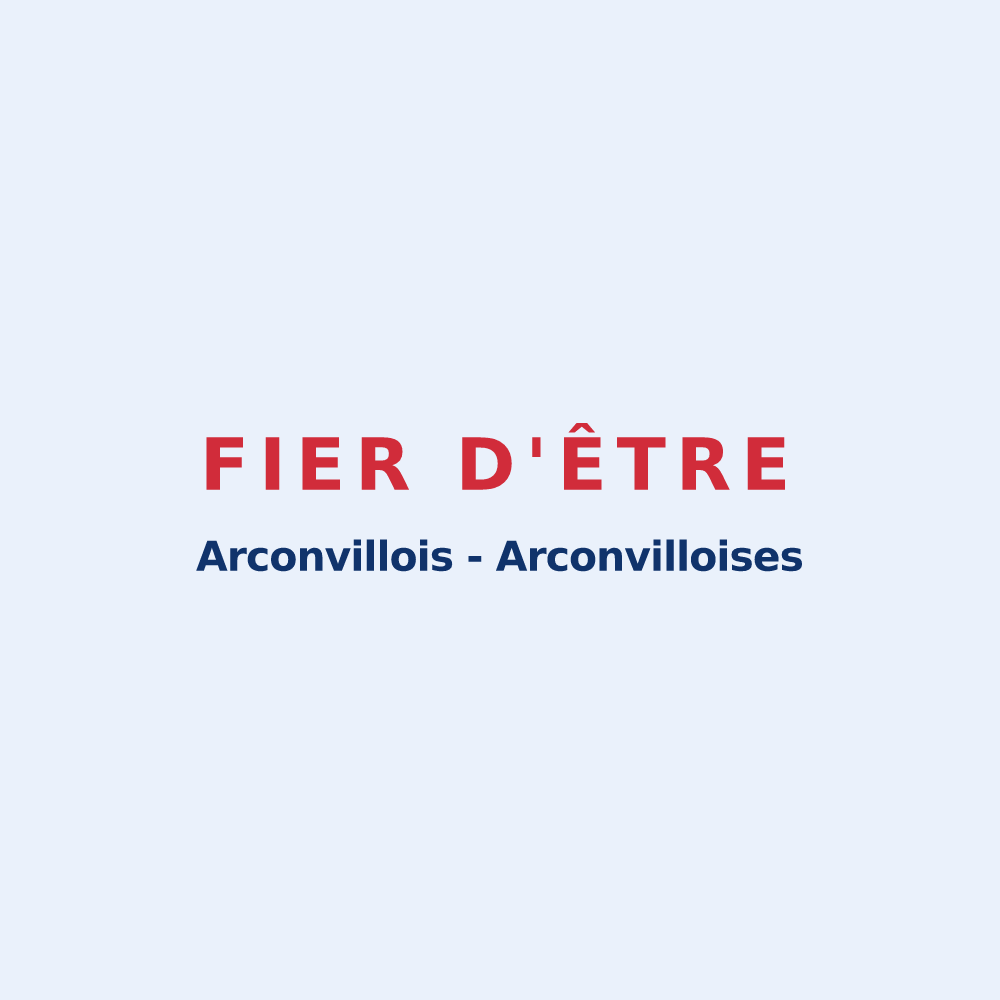 Sticker « Fier d'être Arconvillois - Arconvilloises » — design pour Arconville