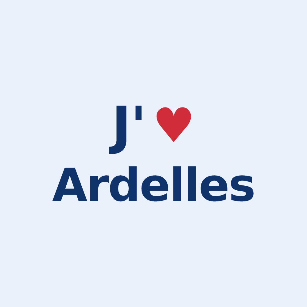 Sticker personnalisé Ardelles — design J'aime Ardelles