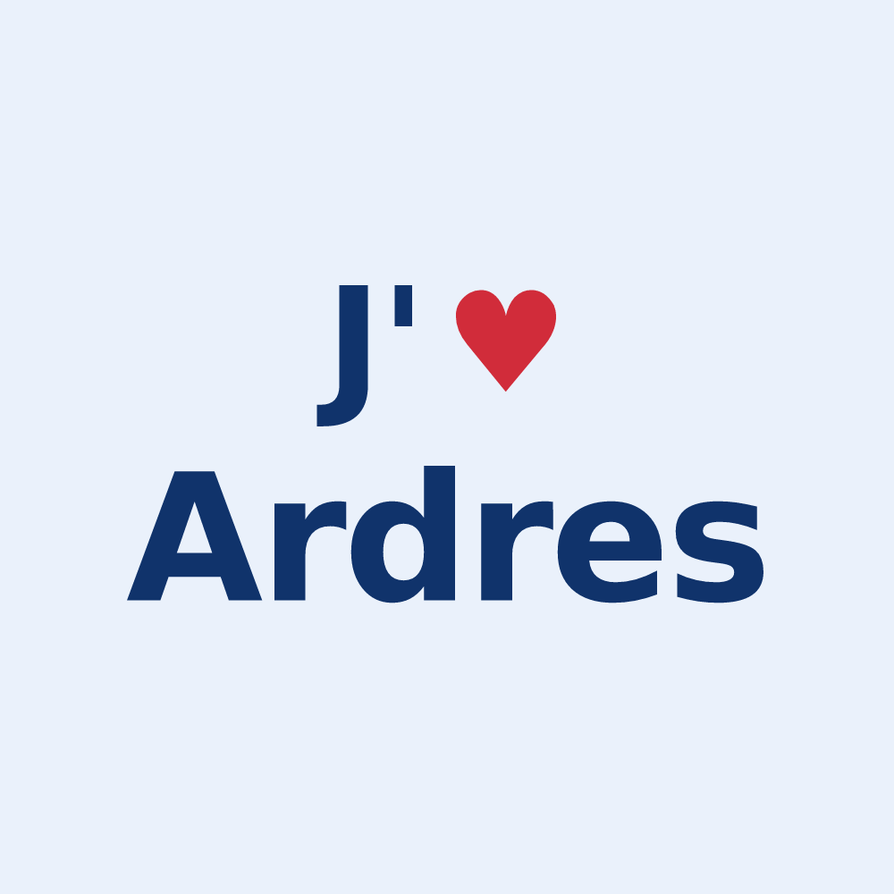 Sticker personnalisé Ardres — design J'aime Ardres