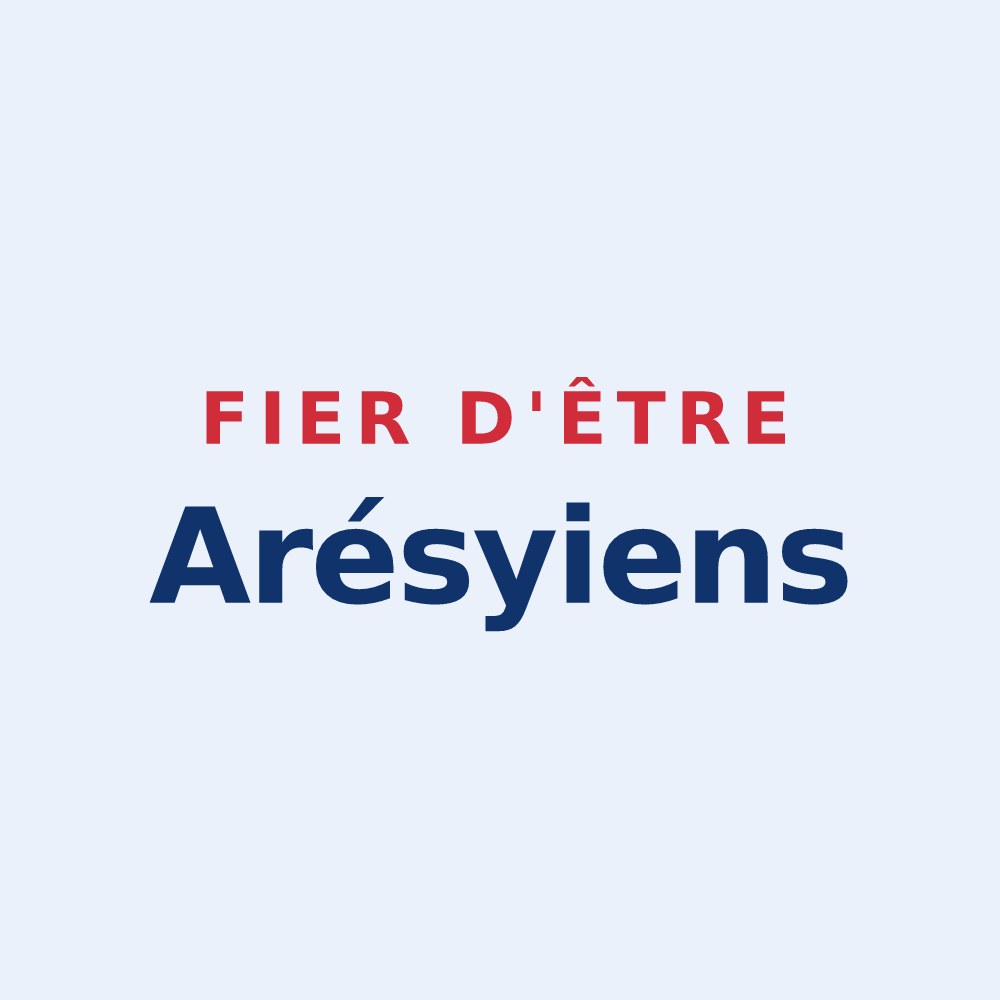 Sticker « Fier d'être Arésyiens » — design pour Aressy