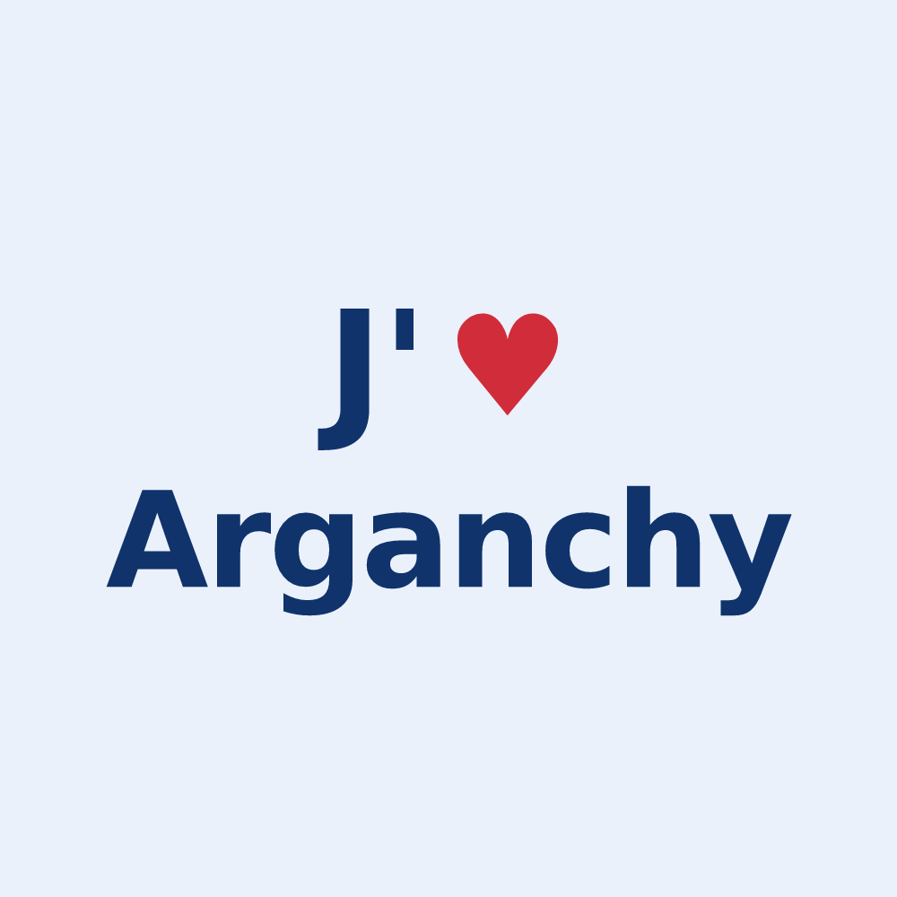 Sticker personnalisé Arganchy — design J'aime Arganchy