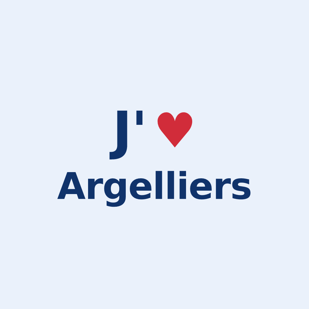 Sticker personnalisé Argelliers — design J'aime Argelliers
