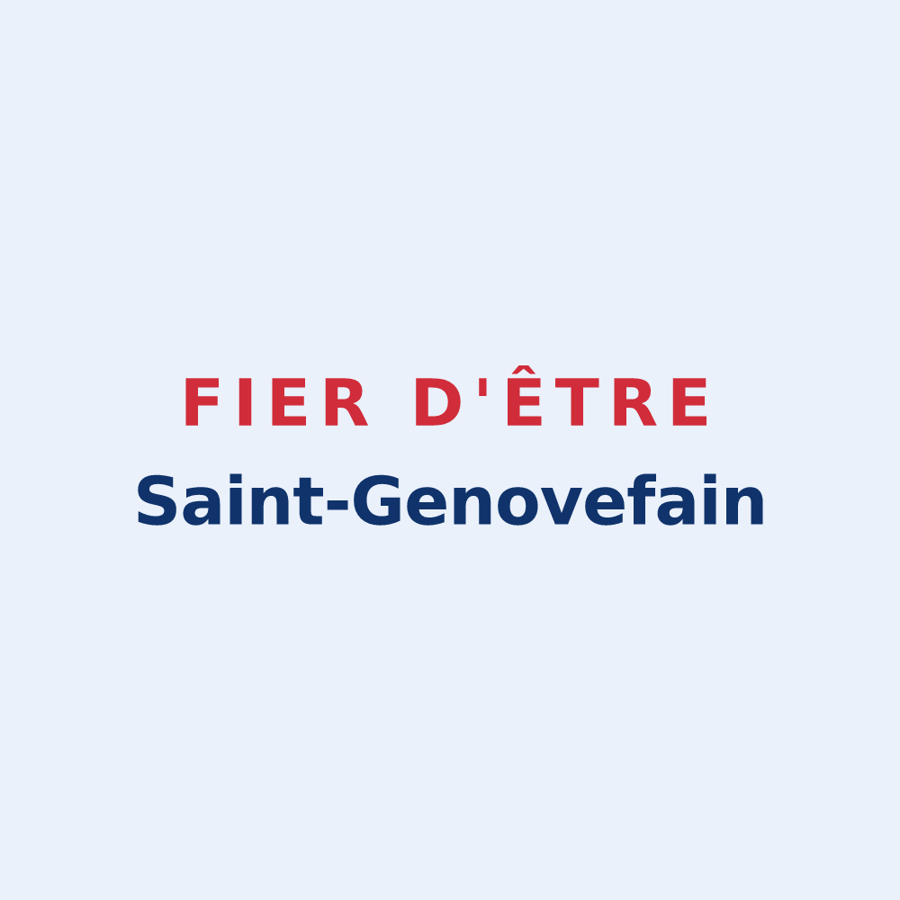 Sticker « Fier d'être Saint-Genovefain » — design pour Argences en Aubrac
