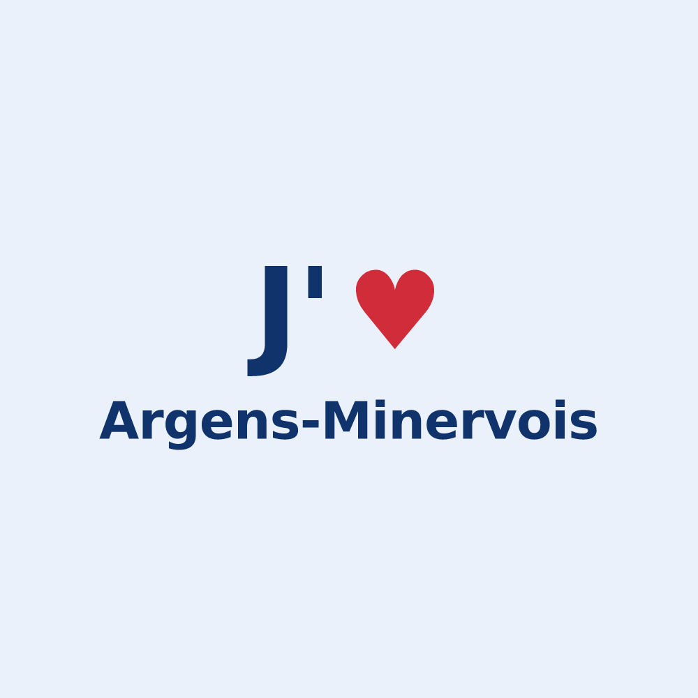 Sticker personnalisé Argens-Minervois — design J'aime Argens-Minervois