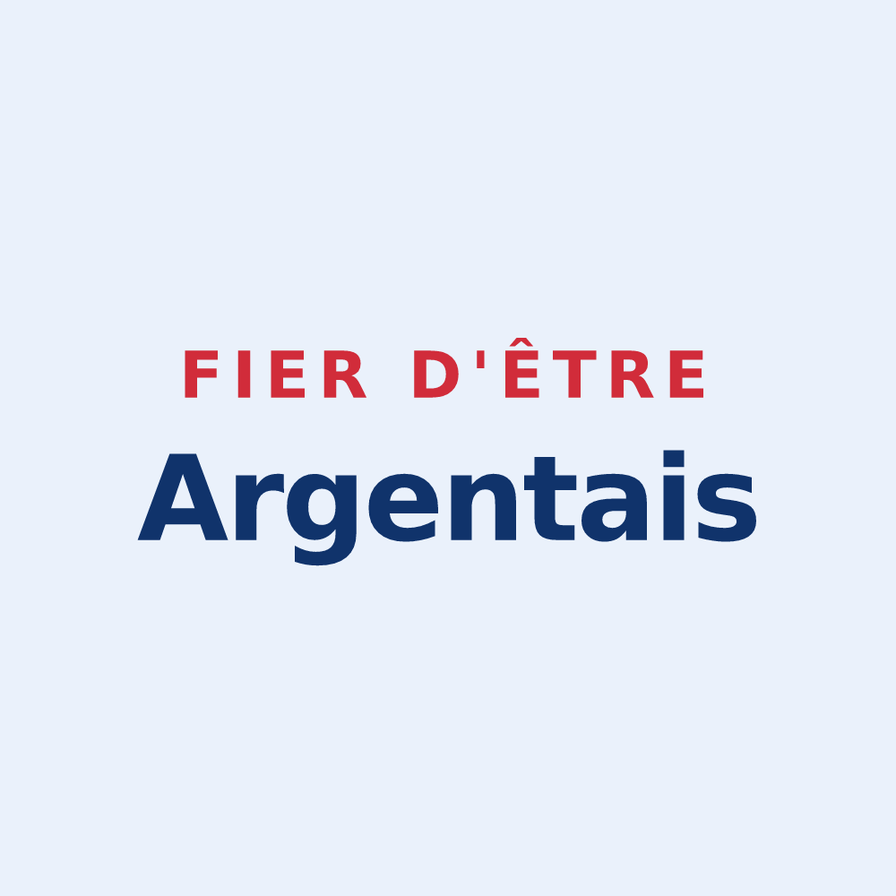 Sticker « Fier d'être Argentais » — design pour Argent-sur-Sauldre