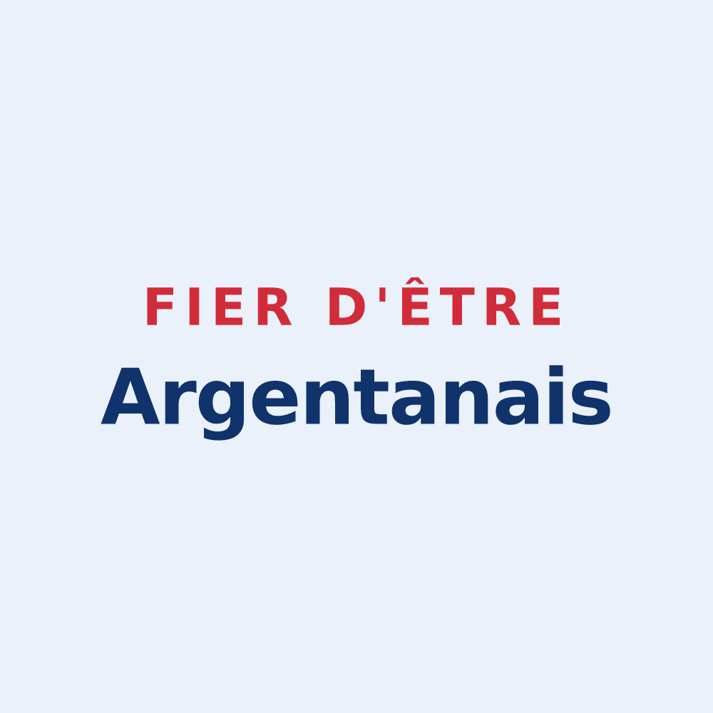 Sticker « Fier d'être Argentanais » — design pour Argentan
