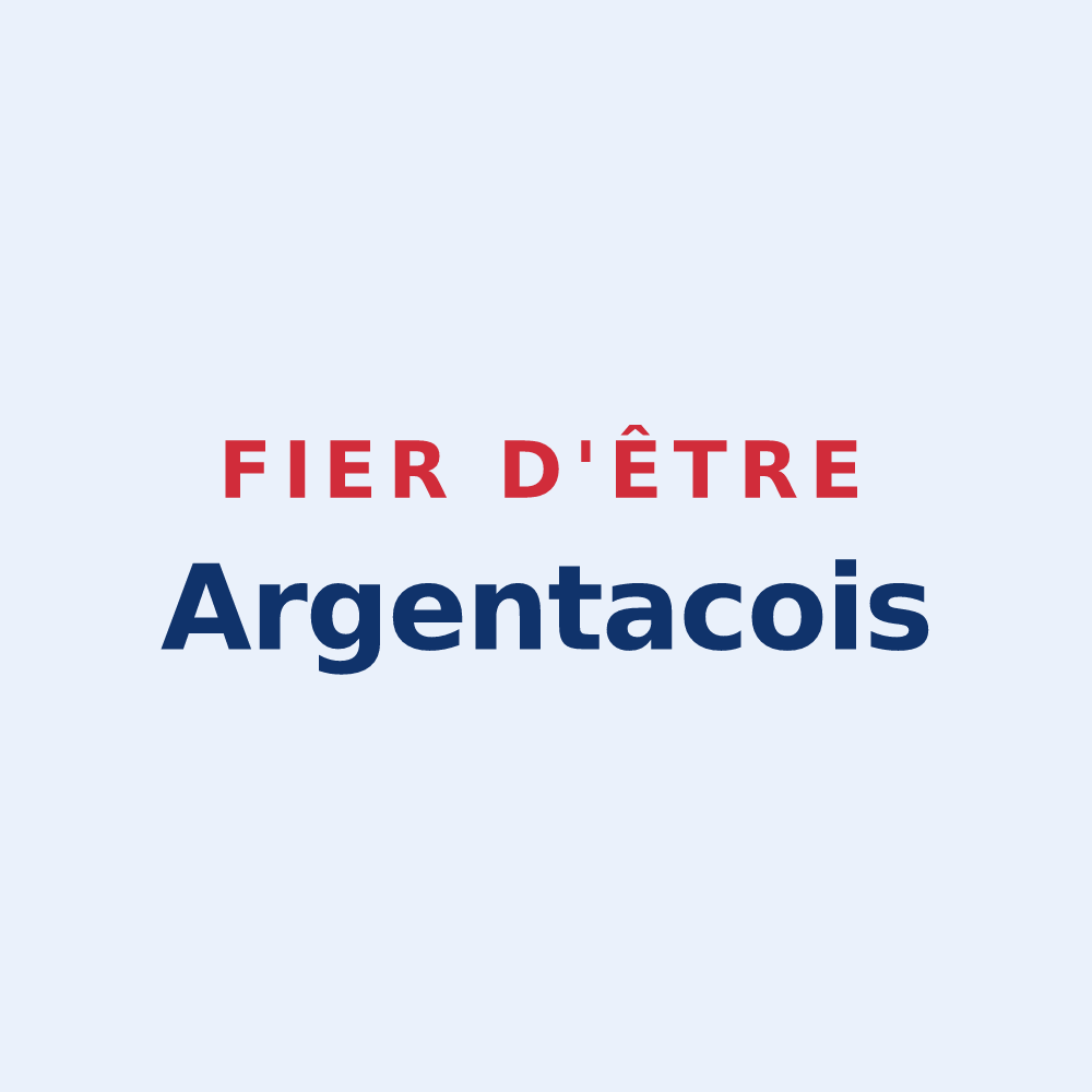 Sticker « Fier d'être Argentacois » — design pour Argentat-sur-Dordogne