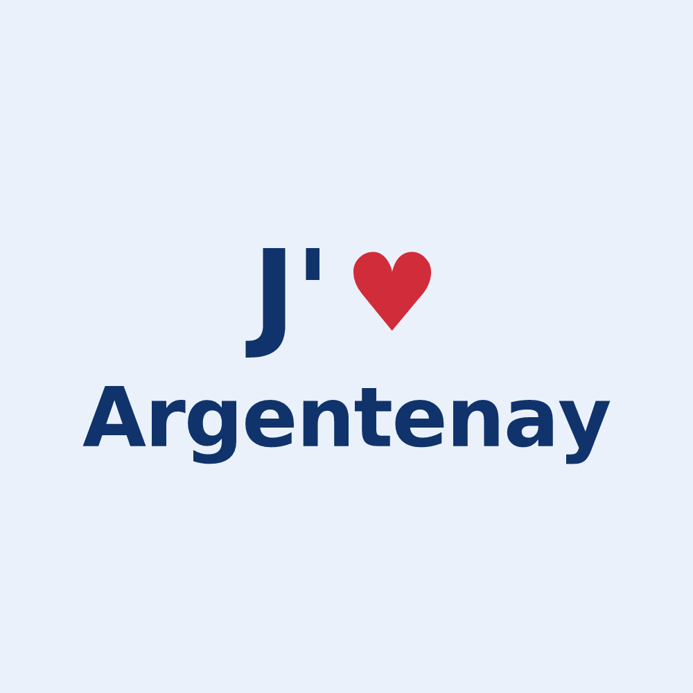 Sticker personnalisé Argentenay — design J'aime Argentenay