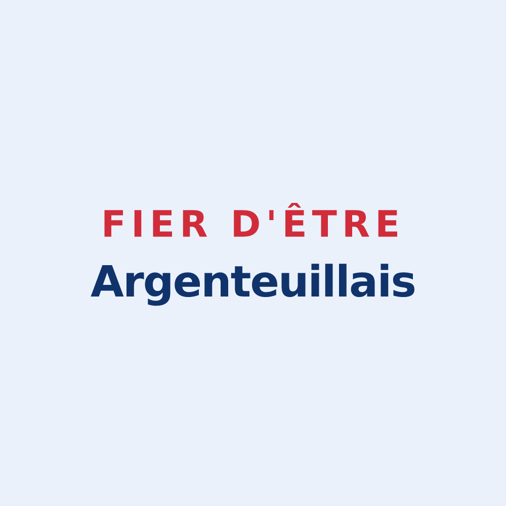 Sticker « Fier d'être Argenteuillais » — design pour Argenteuil