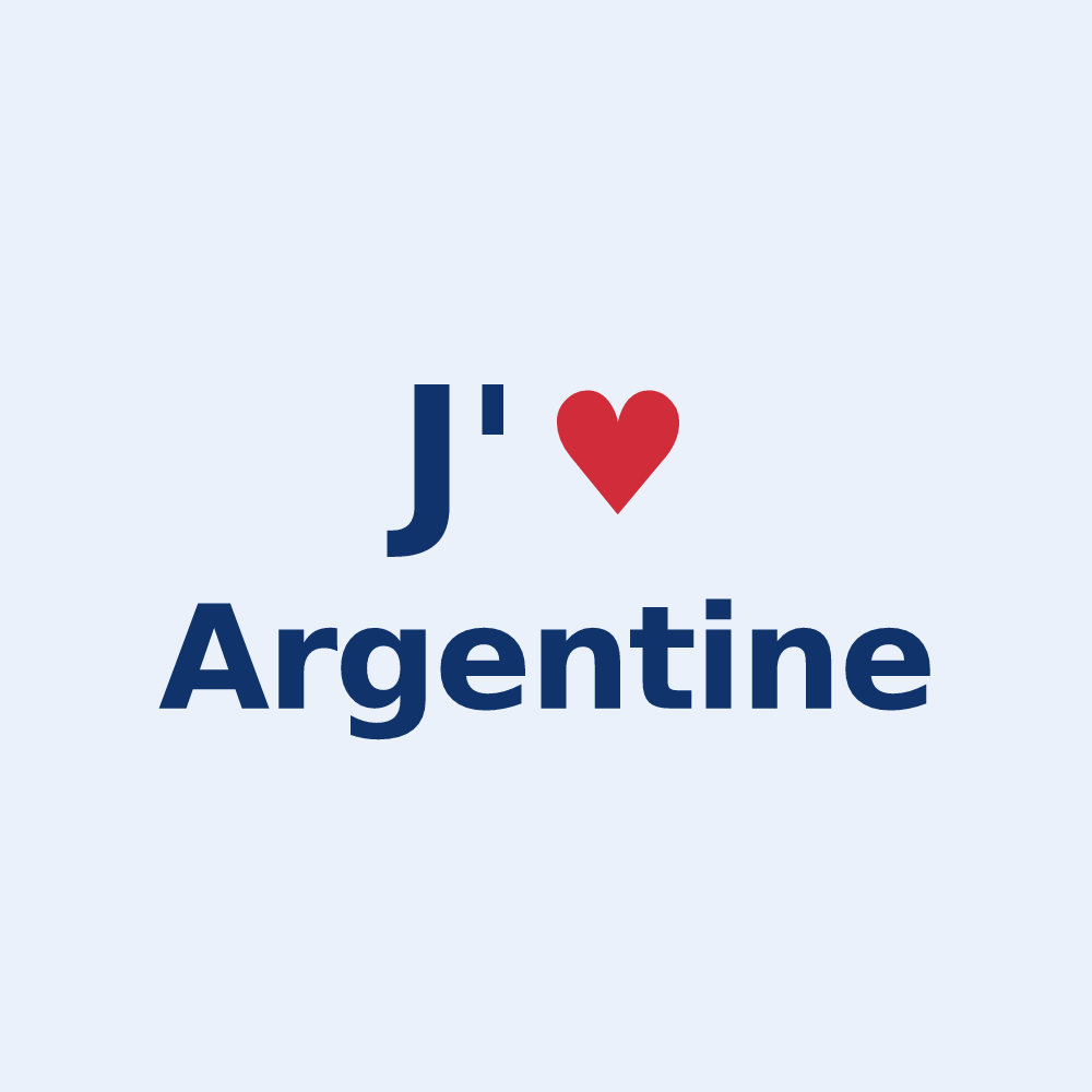 Sticker personnalisé Argentine — design J'aime Argentine