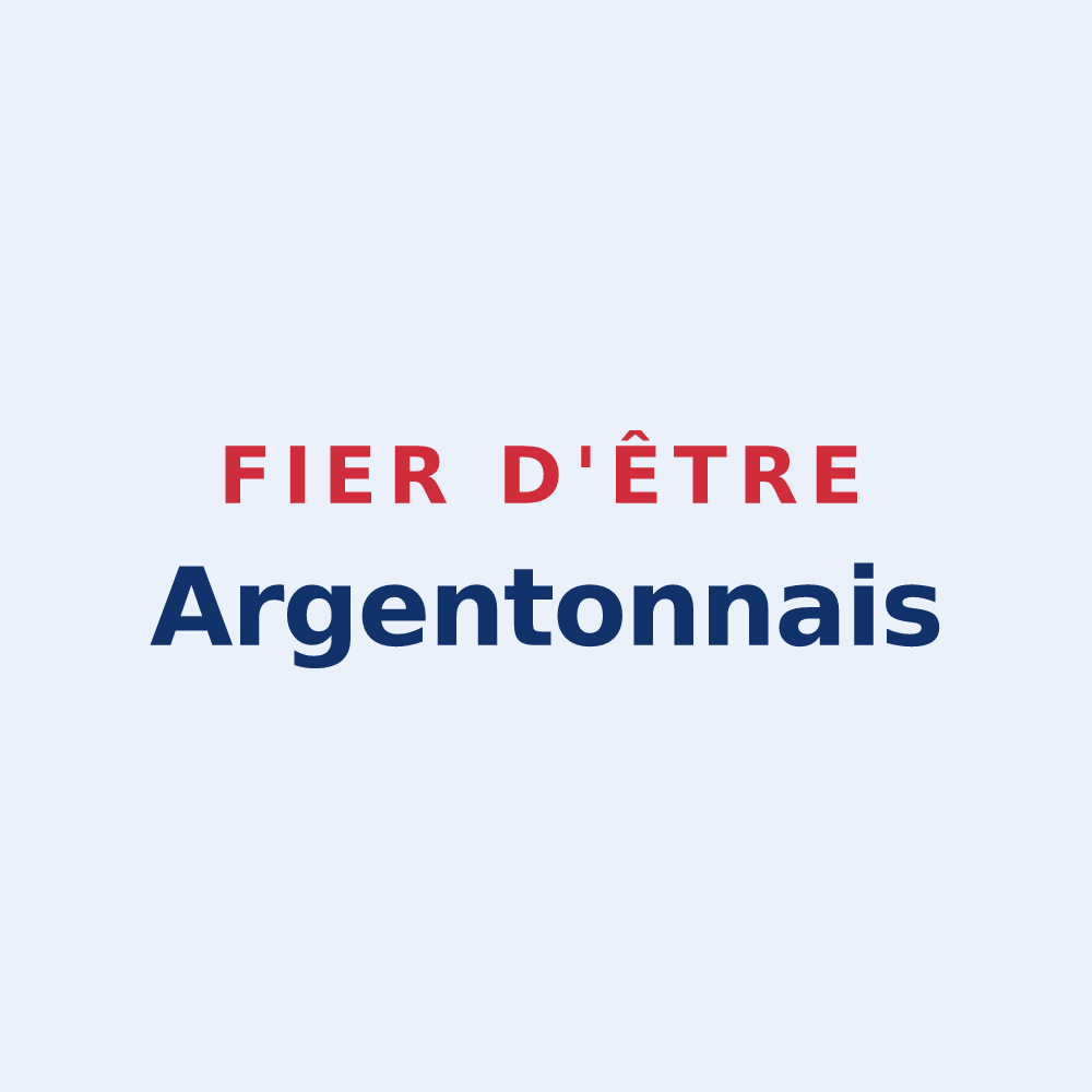 Sticker « Fier d'être Argentonnais » — design pour Argenton-sur-Creuse